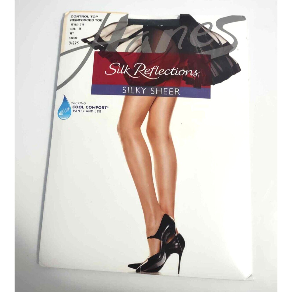 NEW Silk Refelections Silky Sheer Pantyhose Size EF